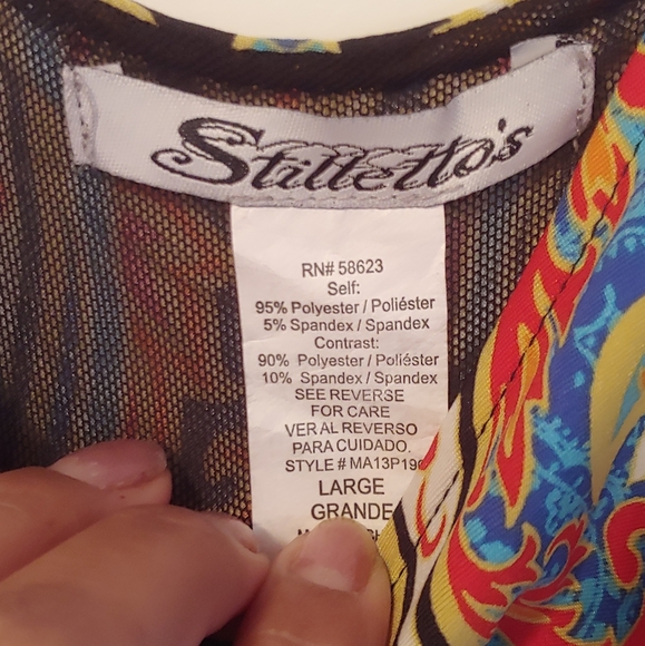 Paisley print Maxi dress SZ large - Picture 6 of 6